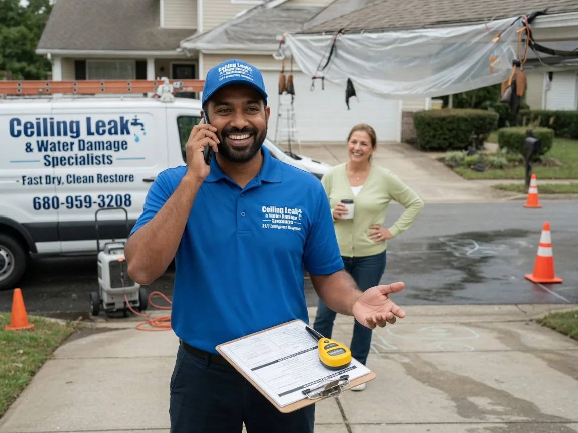 Ceiling Leak Cleanup Falls City, TX FAQs